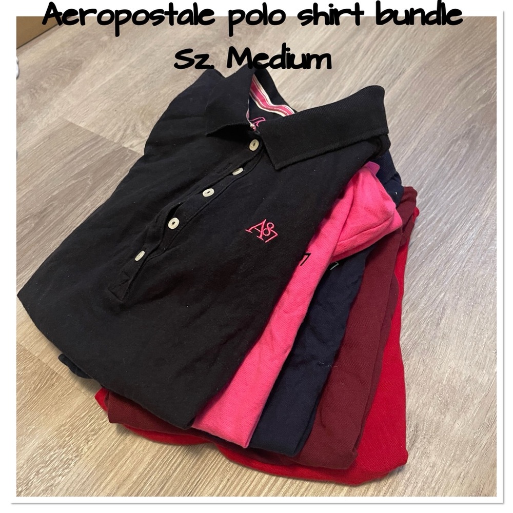 Aeropostale Polo shirt Bundle Sz medium 5pcs